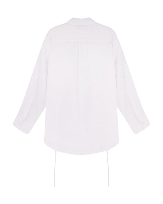 Aspesi White Oversized Cotton Shirt