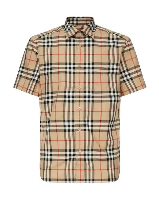 Burberry Natural Shirts Cotton for men