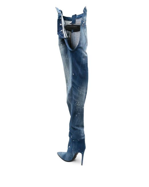 DSquared² Blue X Bettter Heeled Denim Boots