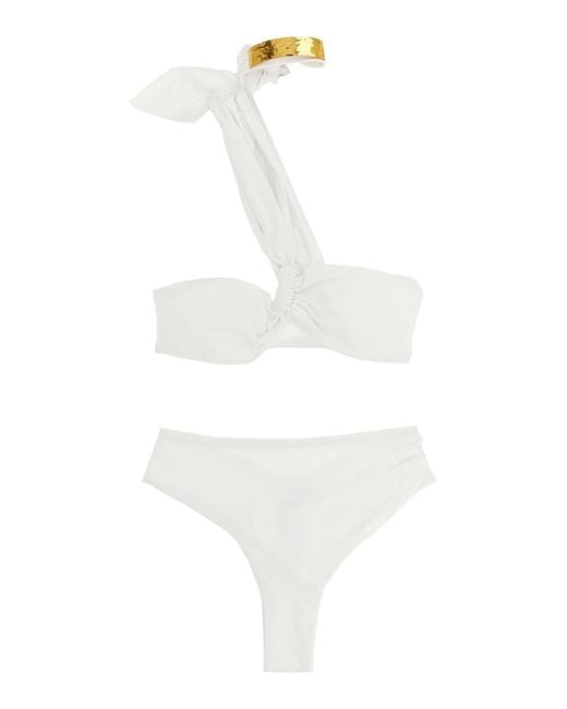 Elisabetta Franchi White Jewel Bikini