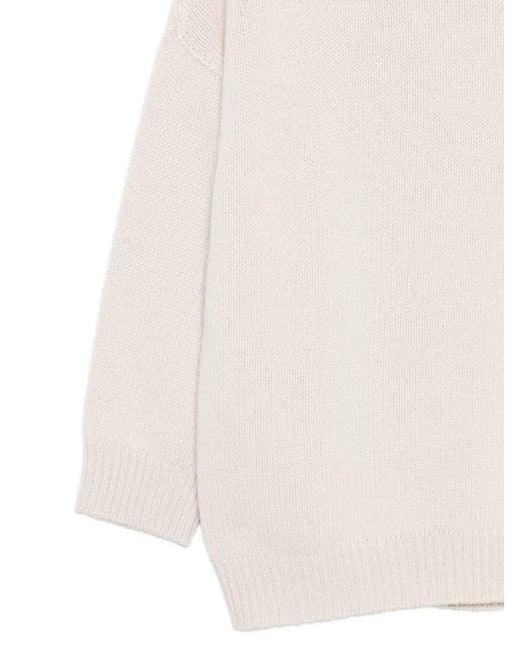 Vanisé White High Neck Pullover
