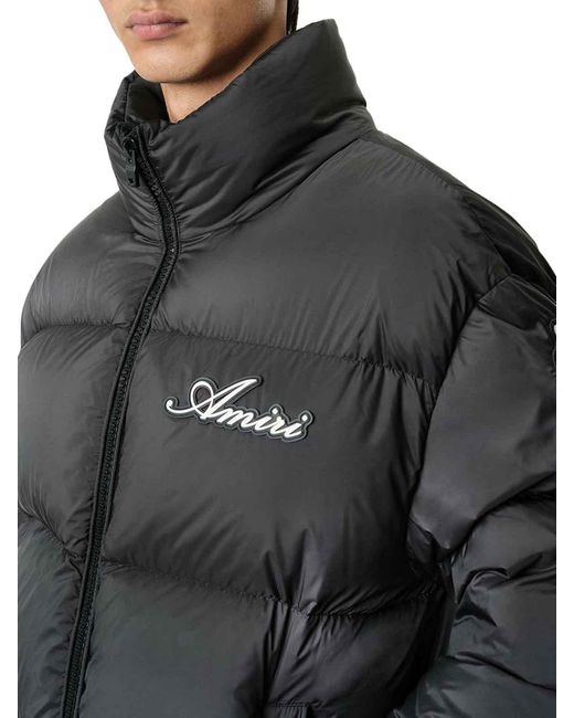 Amiri Black Bones Down Jacket for men