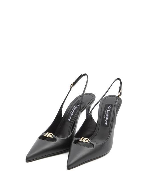 Dolce & Gabbana Black Slingback Pumps