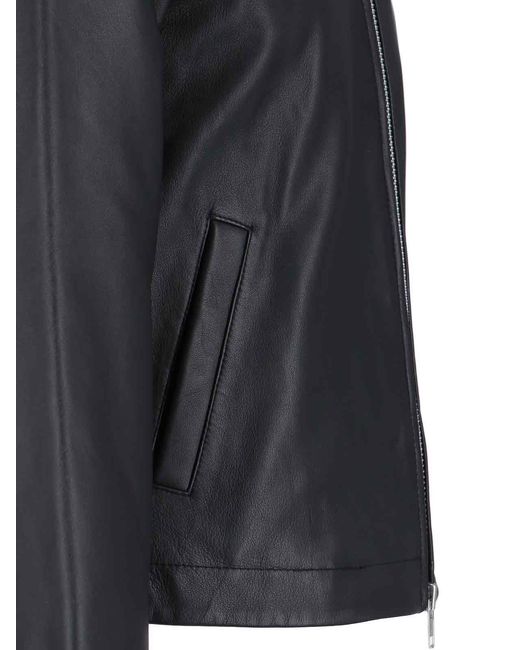 sunflower Black Leather Jacket for men