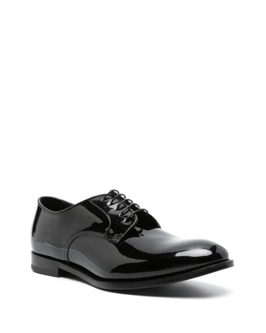 Doucal's Black Derby Shoes for men
