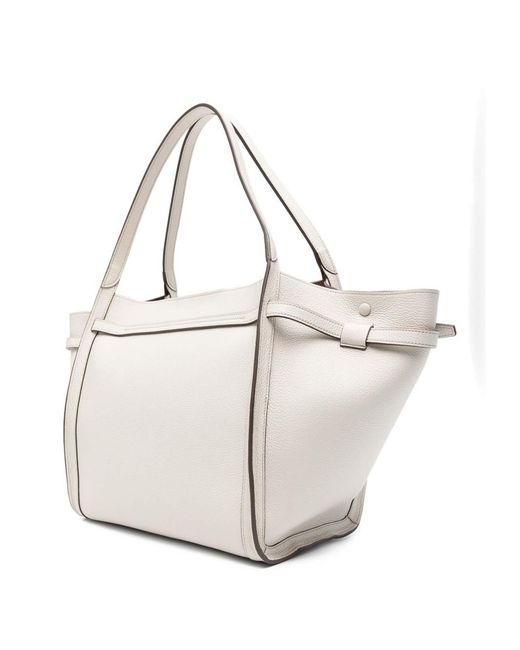 Tod's White Medium Leather Tote
