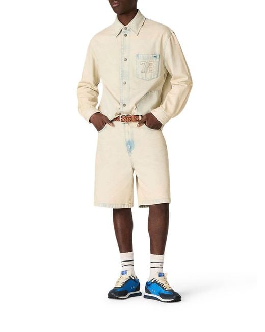 Golden Goose Deluxe Brand Natural Sand Denim Work Jacket for men