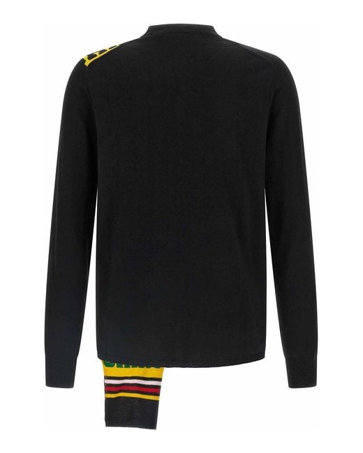 Comme des Garçons Black Intarsia Sweater for men