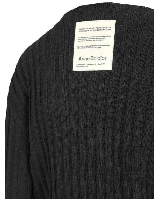Acne Black Crew Neck Sweater