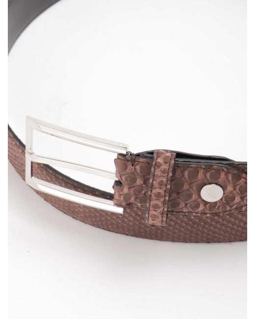 Brioni Blue Belts for men