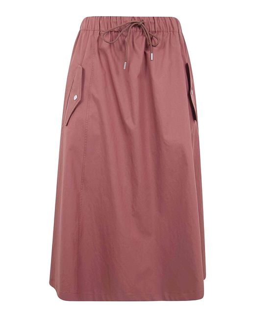 Paul Smith Red Midi Skirt