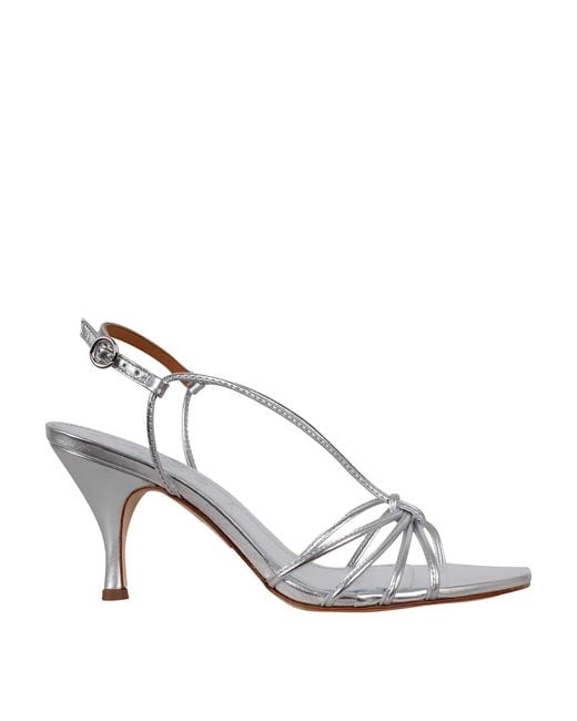 Aeyde Metallic Solange Woven Sandal