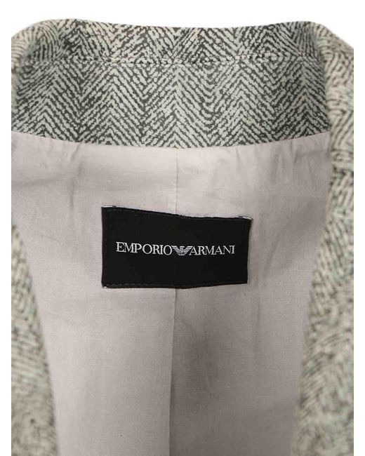 Emporio Armani Gray Signature Blazer