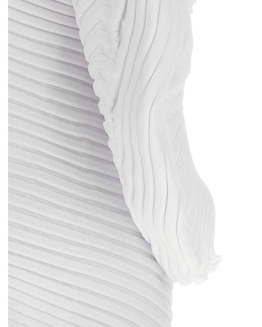 Issey Miyake White Knit (As It Is) Top