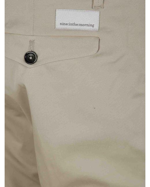 Nine:inthe:morning Gray Easy Chino Slim Trousers for men