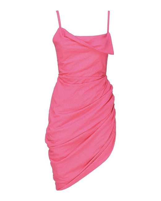 Jacquemus Pink Short Dresses