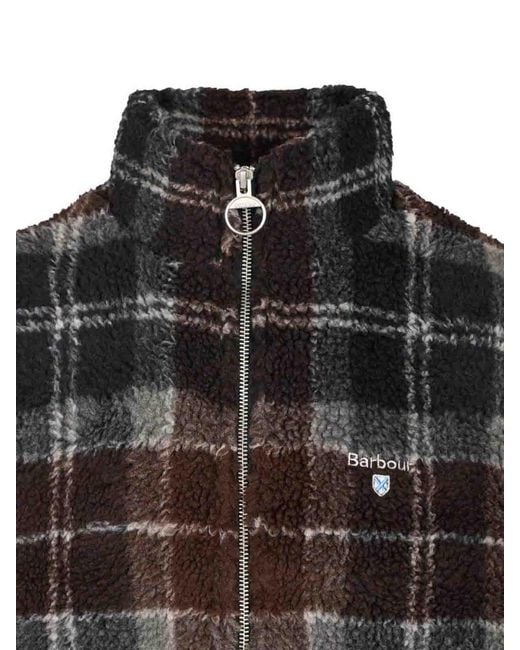 Barbour Black Tartan Fleece for men