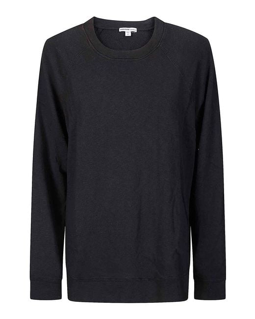 James Perse Blue French Terry Relaxed Sweatshirt