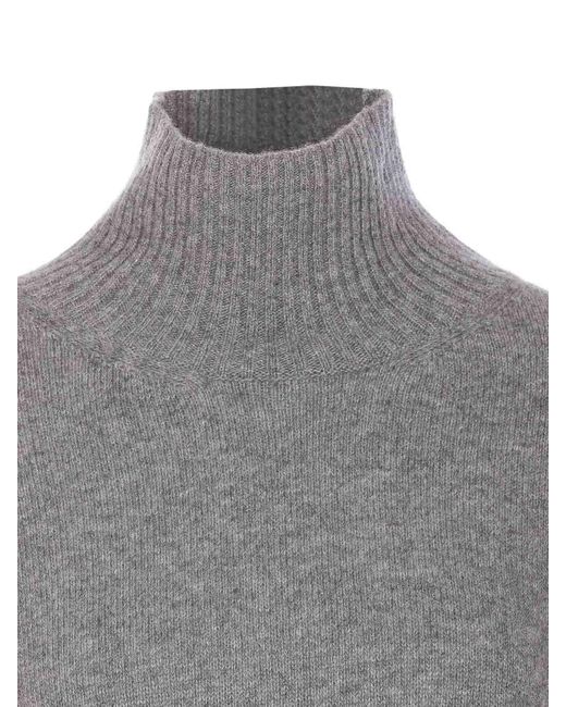 Roberto Collina Gray Turtleneck Sweater