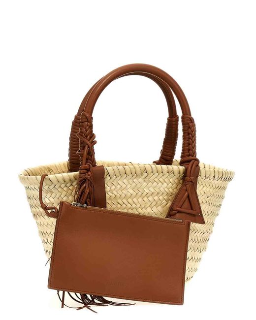 Alanui Metallic Icon Palm Leaf Small Handbag