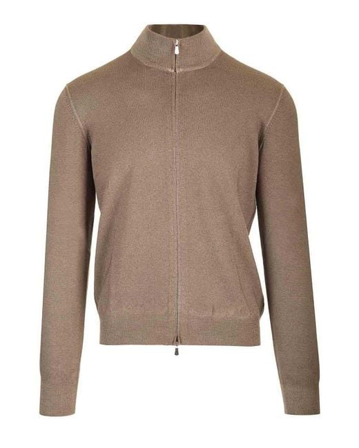 Barba Napoli Brown Cardigan for men