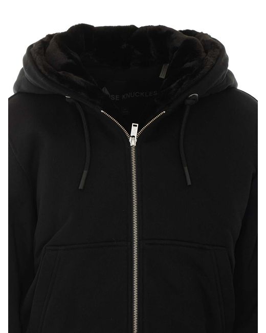 Moose Knuckles Black Classic Bunny Zip Hoodie