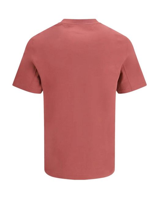 Brunello Cucinelli Pink Jersey T-Shirt With Logo for men