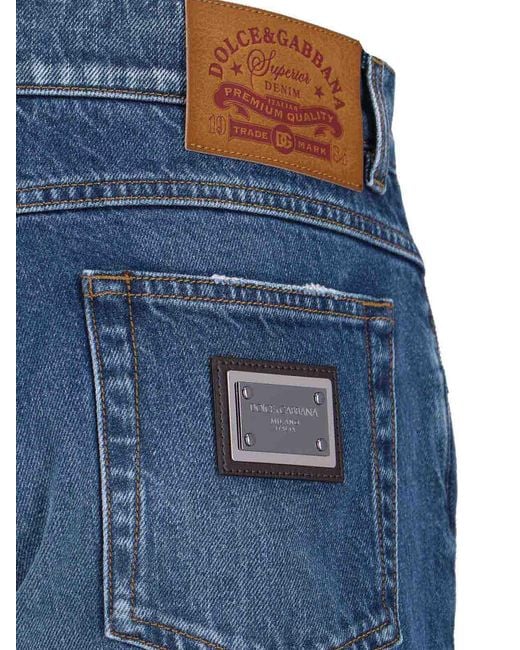 Dolce & Gabbana Blue Jeans Slim for men