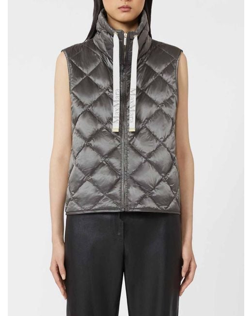 Max Mara Gray Padded Vest