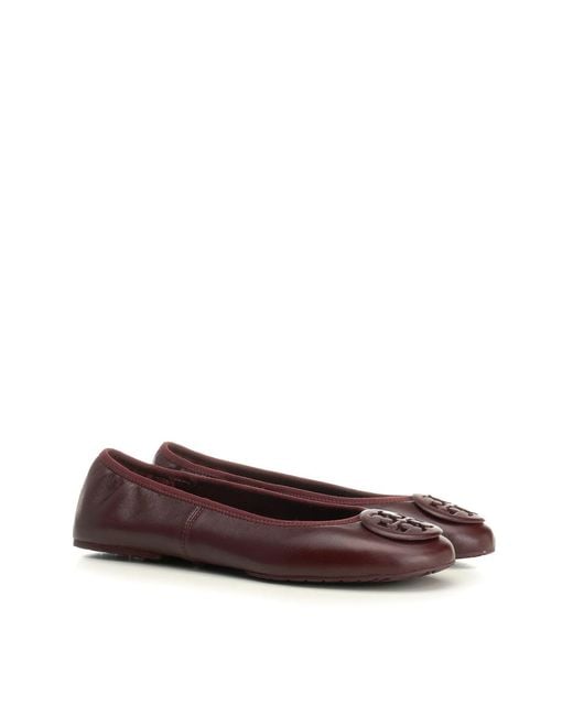 Tory Burch Brown Reva Travel Ballerina