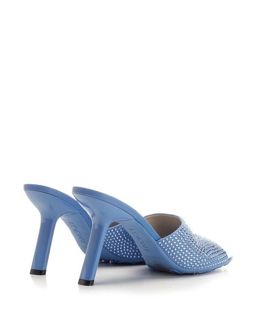 Loewe Blue Petal Sandals Light
