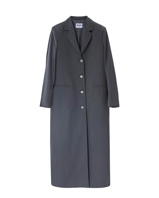 Moschino Gray Long Coat