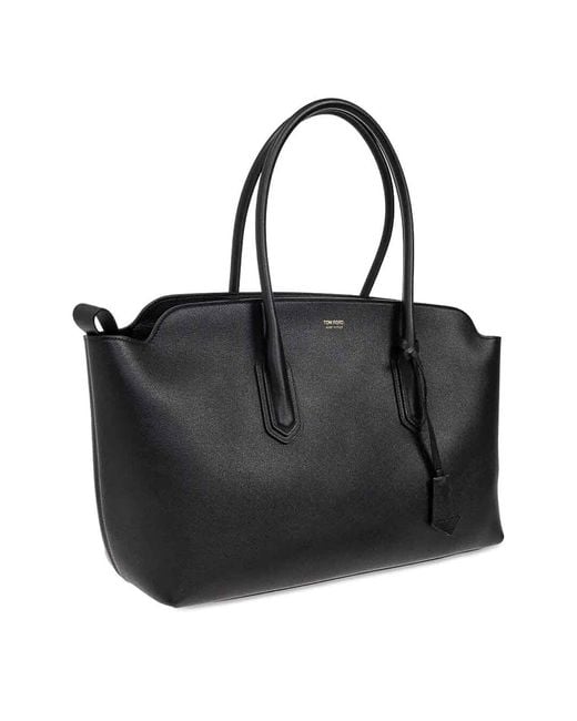 Tom Ford Black Large Leather Bag