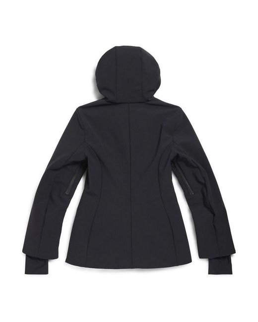 Balenciaga Blue 3B Sports Icon Ski Parka Coat