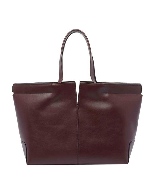 Tod's Purple Tods Di Bag Folio Small Medium