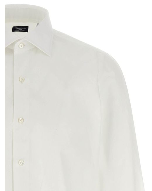 Finamore 1925 White Napoli Shirt for men