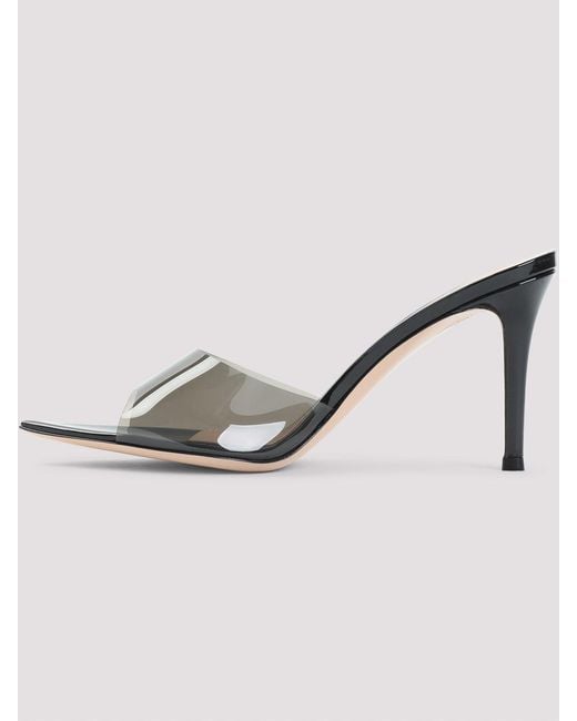 Gianvito Rossi Metallic Elle 85 Mules