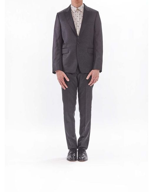 Paul Smith Gray Evening Suit 1 Button for men