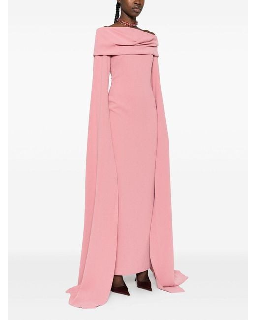 Solace London Pink Nuri Midi Dress