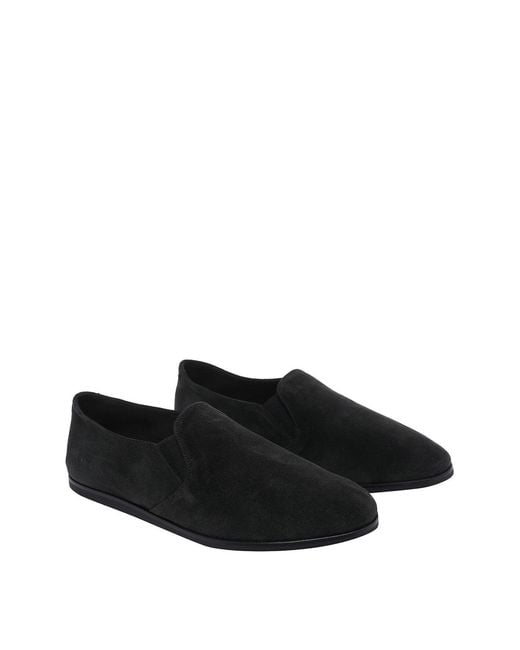 Common Projects Black Suede Slippers for men