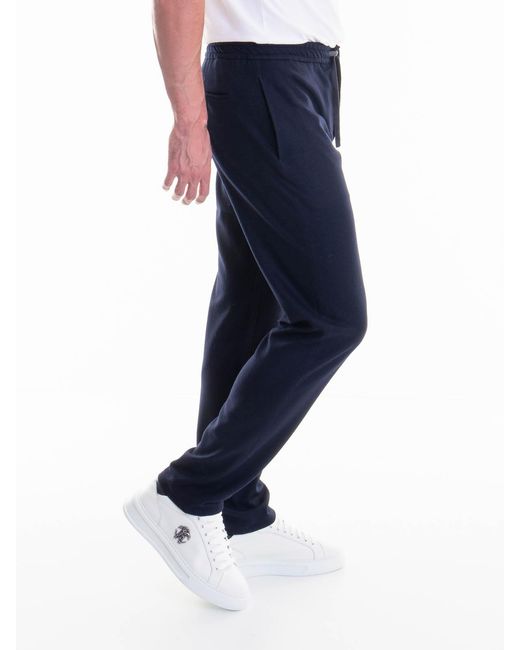 Canali Blue Pants for men