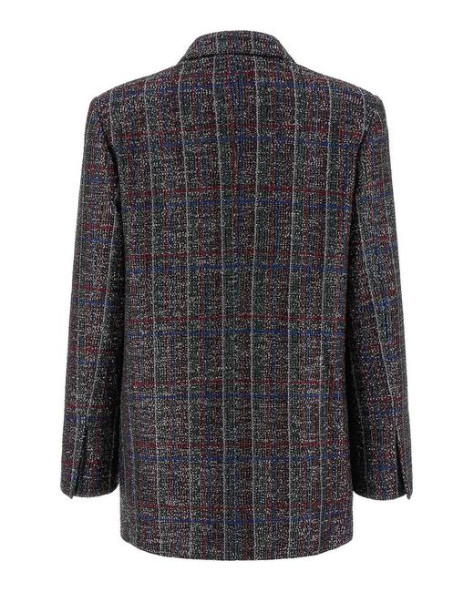 Missoni Black Sequin Tartan Blazer