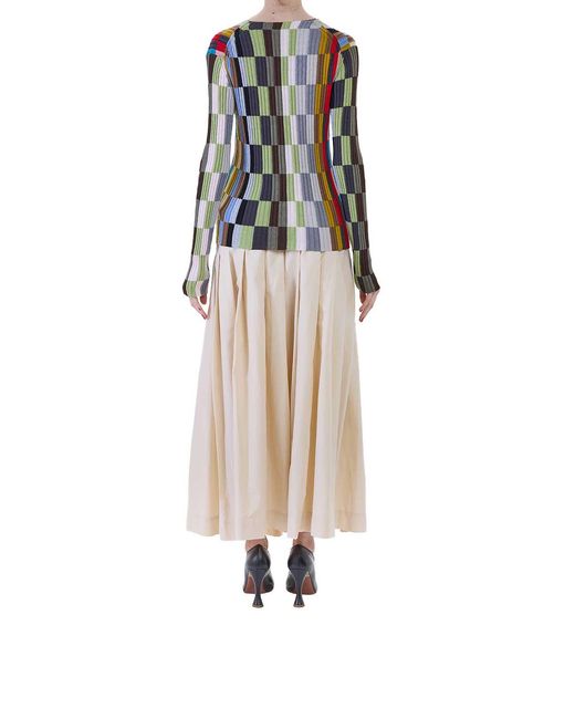 Paul Smith Blue Cardigan Righe Mix