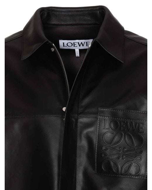 Loewe Black Overshirt Jacket for men