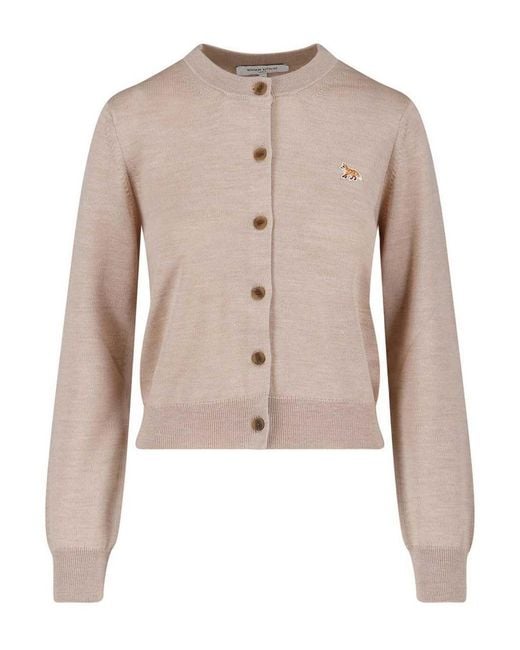 Maison Kitsuné Natural Baby Fox Cardigan