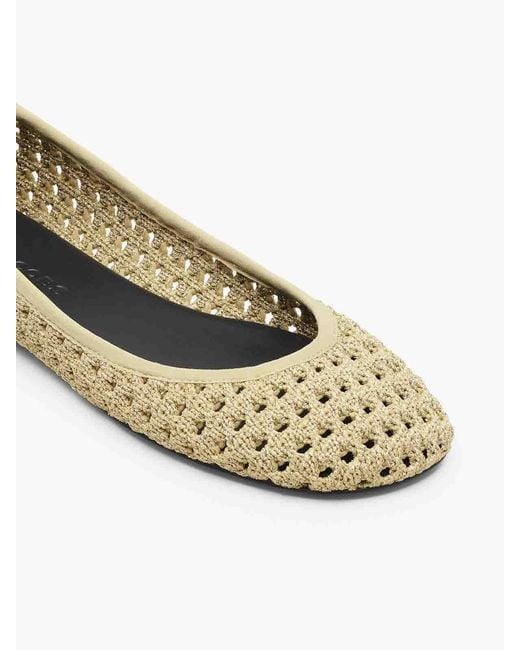 Marc Jacobs Natural The Logo Ribbon Ballerina