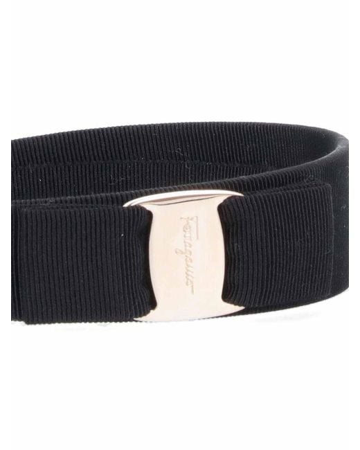 Ferragamo Black Bow Headband
