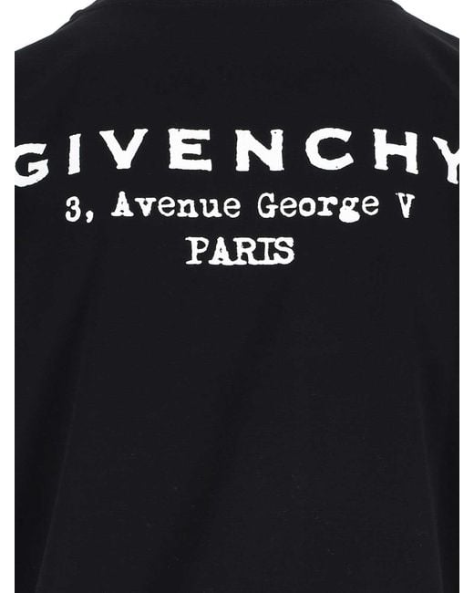 Givenchy Black T-Shirt Logo