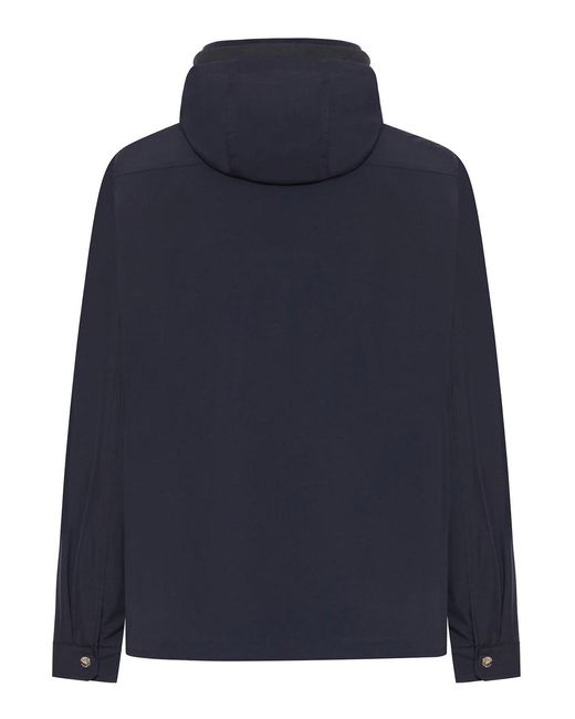 Moorer Blue Fenzi Padded Jacket for men