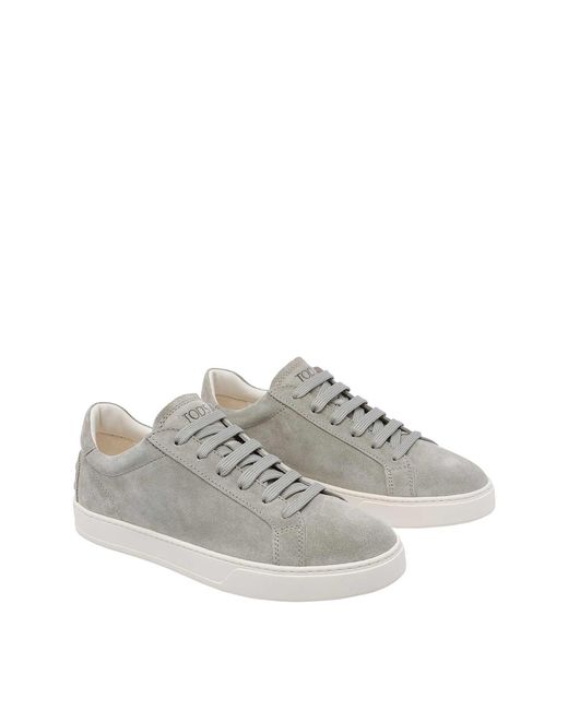 Tod's Gray Suede Sneakers for men